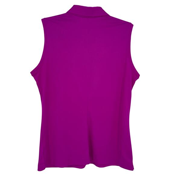 Nike Golf Sleeveless Polo, Magenta, L - Picture 2 of 8